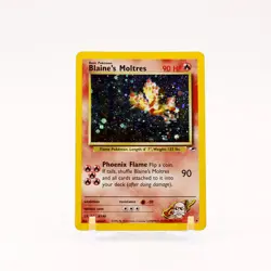 Blaine's Moltres - 1/132 Gym Heroes Unlimited Holo Rare Pokemon - MP/HP - Image 1