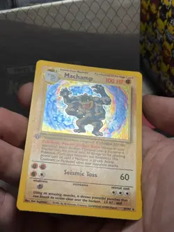 Machamp 8/102 1st Edition NM Holo Rare Base Set Pokemon Card 1999 WOTC nm - Image 3