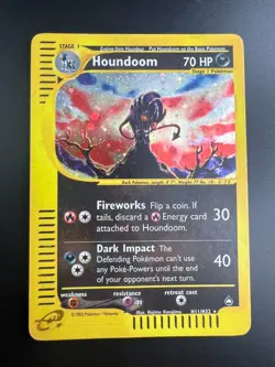 Houndoom - H11/H32 - Pokemon Aquapolis Holo Rare Card MP - Image 1