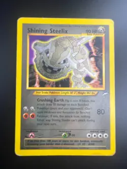 Shining Steelix - 112/105 - Pokemon Neo Destiny Unlimited Holo Rare Card WOTC MP - Image 1