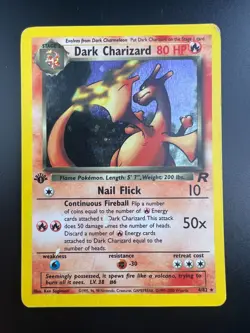 Dark Charizard - 4/82 - Pokemon Team Rocket 1st Edition Holo Rare Card WOTC MP - Image 1