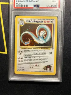 PSA 9 Erika’s Dragonair 4/132 -Vintage Graded Pokemon Card- Gym Heroes MINT - Image 2