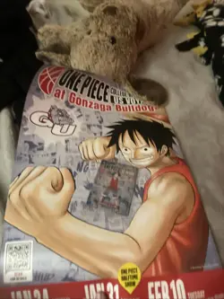 One Piece Monkey.D.Luffy College Basketball Promo Card St. Mary Poster @ Gonzaga - Image 1