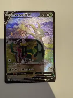 Serperior V TG13/TG30 - Silver Tempest - Near Mint NM Pokemon Card - Image 1