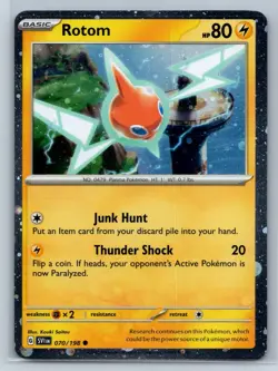 Rotom - Cosmos Holo - Scarlet Violet 070/198 Promo Kouki Saitou Pokemon TCG Card - Image 1