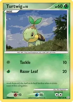 Turtwig - 103/130 - Pokemon Diamond & Pearl Non-Holo Card MP - Image 1