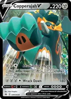 Copperajah V - SWSH030 - Pokemon Sword & Shield Promo Ultra Rare Holo Card NM - Image 1