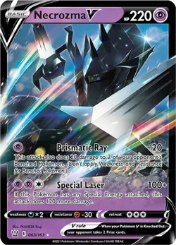 Necrozma V - 063/163 - Pokemon Battle Styles Sword & Shield Ultra Rare Card NM - Image 1