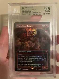 Twinflame Tyrant Boarderless Foil *Graded* Gem Mint Bgs 9.5 Mtg Pop 1 Highest - Image 1