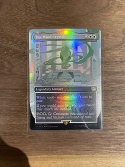 MTG Magic the Gathering FOIL The Wind Crystal Borderless FIN! - Image 1