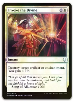 Invoke the Divine #22 (Foil) (NM) Dominaria DOM Magic MTG - Image 1