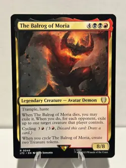 The Balrog of Moria 46 R Commander: The Lord of the Rings NM MTG - Image 1