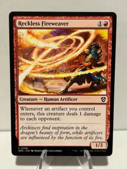 Reckless Fireweaver 106 C Commander: Aetherdrift NM MTG - Image 1