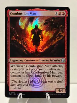 Combustion Man 127 U Avatar: The Last Airbender FOIL NM MTG - Image 1