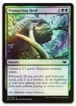 Trumpeting Herd #187 (Foil) (NM) Modern Horizons MH1 Magic MTG - Image 1