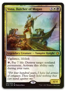 Vona, Butcher of Magan #231 (Foil) (NM) Ixalan XLN Magic MTG - Image 1