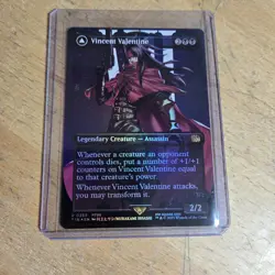 MTG Vincent Valentine (Borderless Foil) Final Fantasy 0383 FVII NM - Image 1