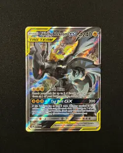 Pikachu & Zekrom GX SM168 Sun & Moon Tag Team Tin Promo 2019 Pokemon - Image 1