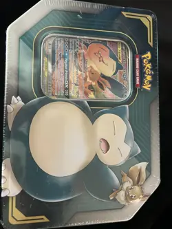 Pokemon TCG: TAG Team Powerful Partner Tin Eevee & Snorlax GX Factory Sealed 820650805295 - Image 1