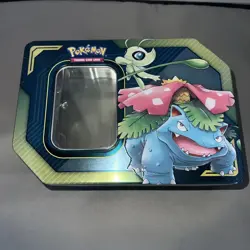 1J Pokemon Tag Team Tin Celebi & Venusaur-GX- EMPTY TIN ONLY 820650805295 - Image 1