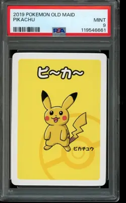 PSA 9 MINT Pokemon Pikachu Old Maid Promo Japanese - Image 1