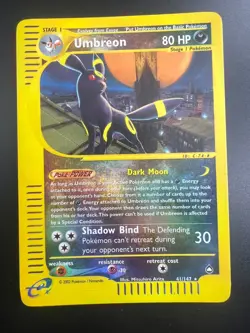 Umbreon - 41/147 - Pokemon Aquapolis Reverse Holo Rare Card LP - Image 1