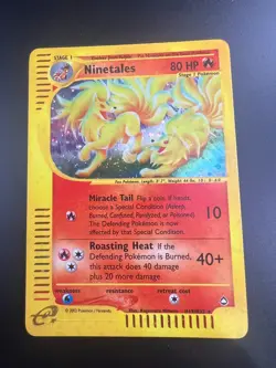 Ninetales - H19/H32 - Pokemon Aquapolis Holo Rare Card LP - Image 1