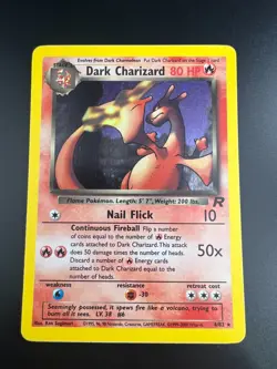 Dark Charizard - 4/82 - Pokemon Team Rocket Unlimited Holo Rare Card WOTC NM - Image 1