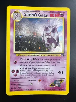 Sabrina's Gengar - 14/132 - Pokemon Gym Heroes Unlimited Holo Rare Card WOTC LP - Image 1