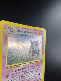Sabrina's Gengar - 14/132 - Pokemon Gym Heroes Unlimited Holo Rare Card WOTC LP - Image 2