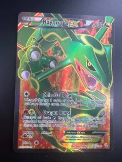 Rayquaza EX - 123/124 - Pokemon Dragons Exalted Black White Full Art Card LP - Image 1
