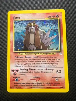 Entei - 6/64 - Pokemon Neo Revelation Unlimited Holo Rare Card WOTC NM - Image 1