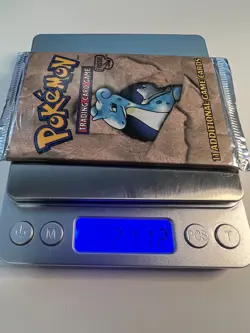 Pokemon Fossil Set Booster Pack Unlimited HEAVY Sealed Lapras - Image 1