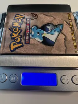 Pokemon Fossil Set Booster Pack Unlimited HEAVY Sealed Lapras - Image 1
