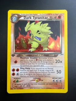 Dark Tyranitar - 11/105 - Pokemon Neo Destiny 1st Edition Holo Rare Rare NM - Image 1