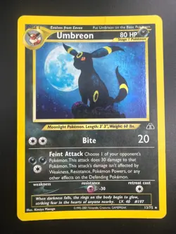 Umbreon - 13/75 - Pokemon Neo Discovery Unlimited Holo Rare Card WOTC HP - Image 1