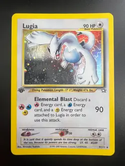 Lugia - 9/111 - Pokemon Neo Genesis 1st Edition Holo Rare Card WOTC LP - Image 1