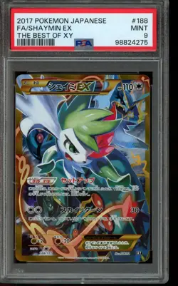 PSA 9 MINT Pokemon Shaymin EX XY The Best of XY Full Art 188/171 Japanese - Image 1
