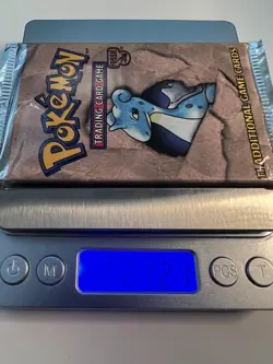 Pokemon Fossil Set Booster Pack Unlimited HEAVY Sealed Lapras - Image 1