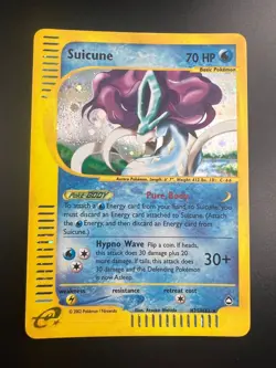 Suicune - H25/H32 - Pokemon Aquapolis Holo Rare Card LP - Image 1