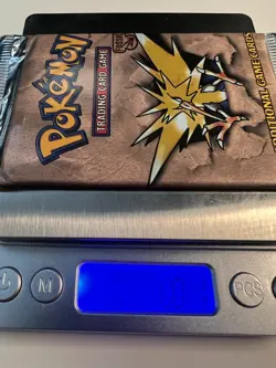 Pokemon Fossil Set Booster Pack Unlimited HEAVY Sealed Zapdos - Image 1