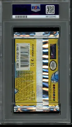 PSA 10 GEM MINT Pokemon Shadowless Base Set Pack Short Crimp Blastoise 1999 - Image 2