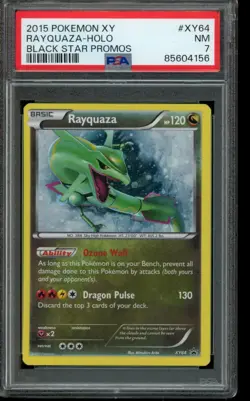 PSA 7 NM Pokemon Rayquza XY Promos Black Star Promos Holo #XY64 2015 - Image 1