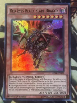 Yugioh: Red-Eyes Black Flare Dragon - CORE-EN020 - Super Rare - 1st Ed - NM - Image 1