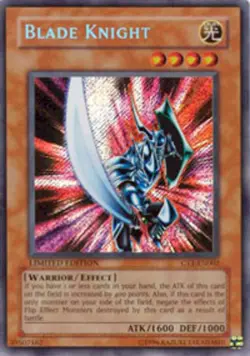Yugioh! LP Blade Knight - CT1-EN002 - Secret Rare - Limited Edition Lightly Play - Image 1
