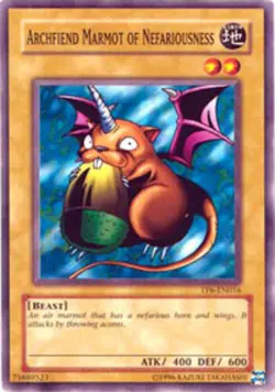 Yugioh! LP Archfiend Marmot of Nefariousness - TP6-EN016 - Common - Unlimited Ed - Image 1