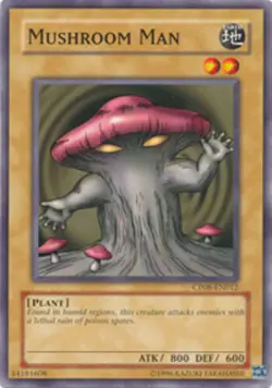 Yugioh! HP Mushroom Man - CP08-EN012 - Common - Unlimited Edition Heavily Played - Image 1