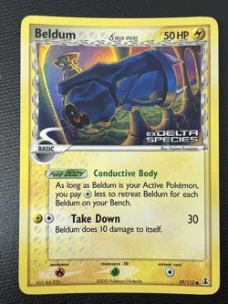Beldum 59/113 EX Delta Species Stamped Reverse Holo Pokemon TCG Card NM - Image 1
