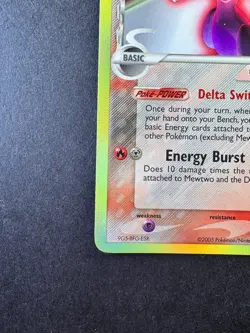 Mewtwo 12/113 EX Delta Species Reverse Holo Stamped Pokemon TCG 2005 - Image 4