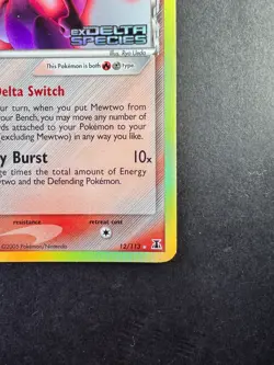 Mewtwo 12/113 EX Delta Species Reverse Holo Stamped Pokemon TCG 2005 - Image 5